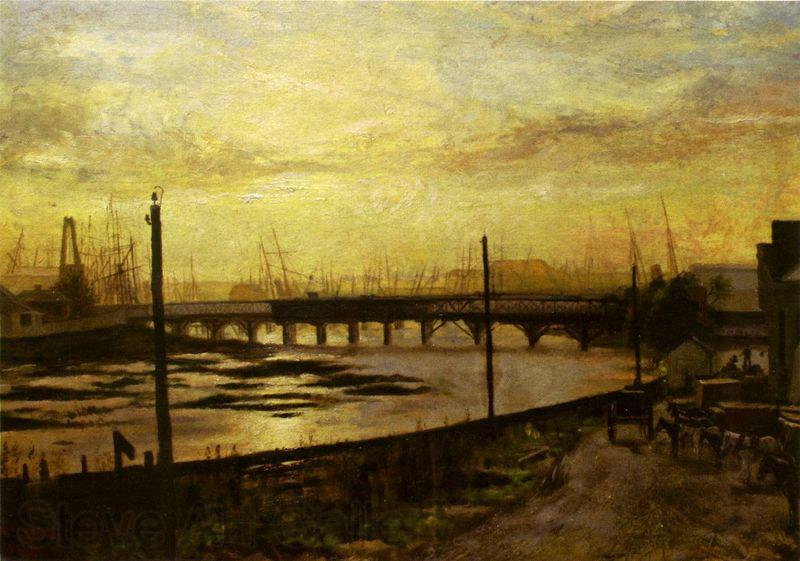 Frederick Mccubbin Falls Bridge, Melbourne Spain oil painting art